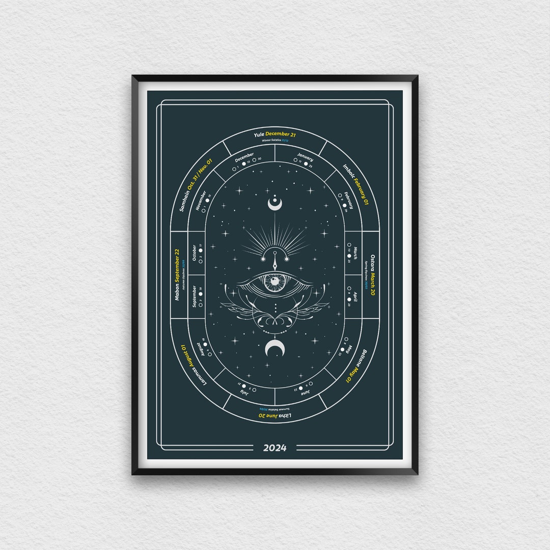 2024 Wheel of the Year With Celtic Events Calendar, 2024 Wiccan
