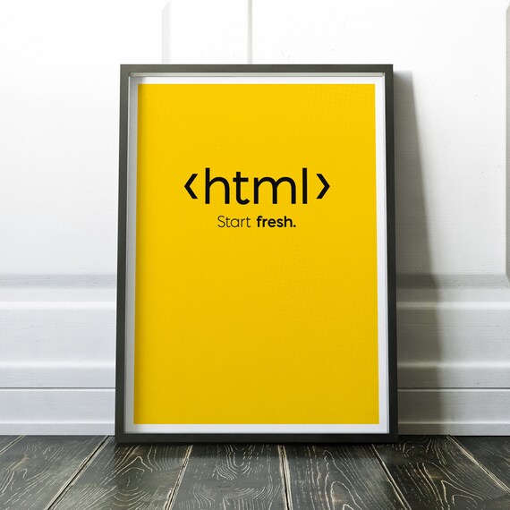 Html Code Print Coding Print Web Developer Print Web Etsy