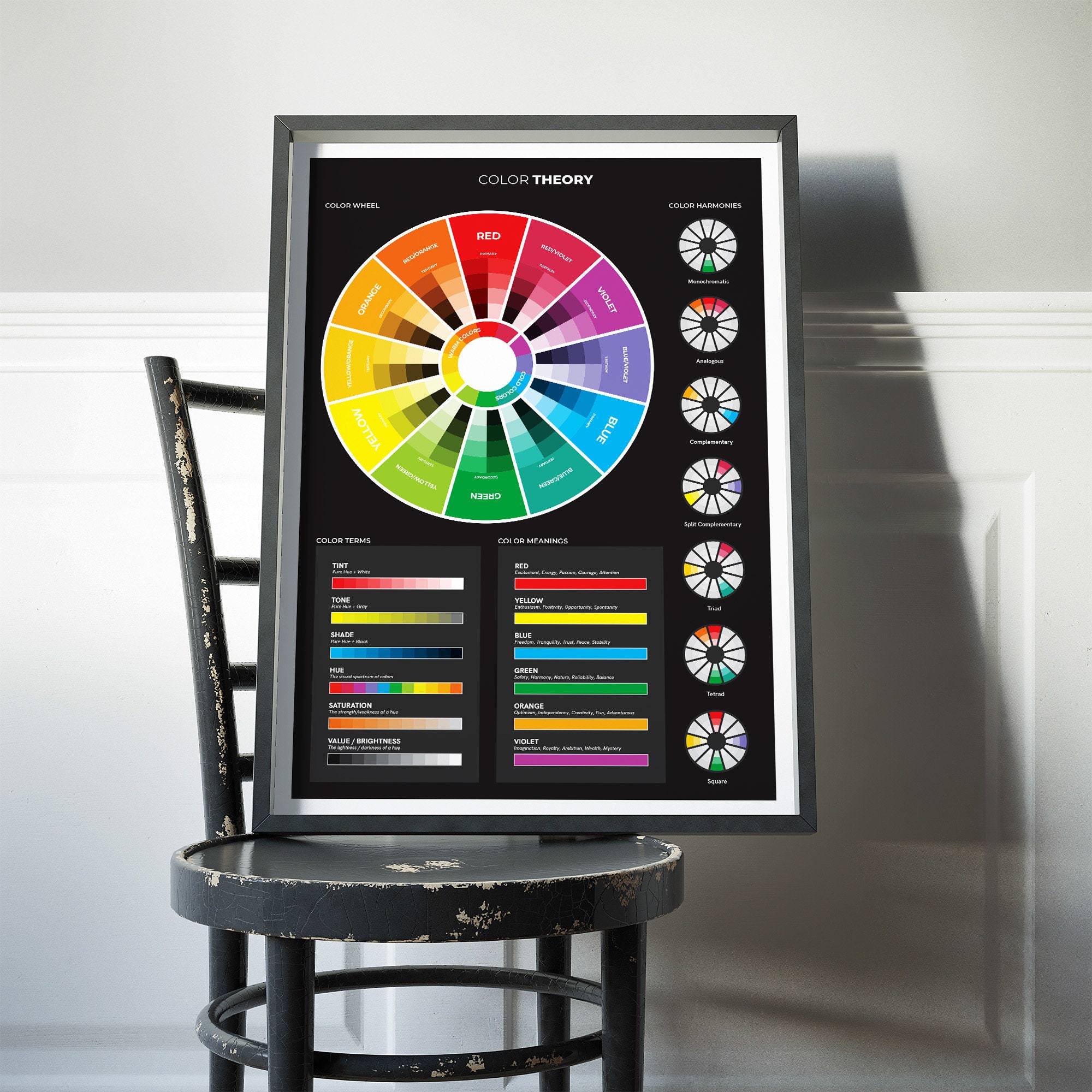 Color Wheel Poster  Digital Download – Art With Mrs. E