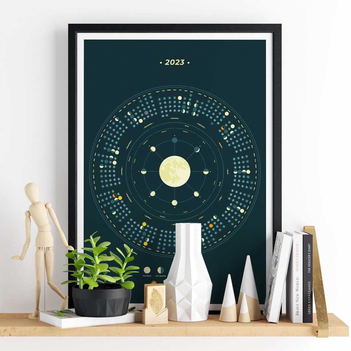 2023 Moon Calendar With Celestial Events Astronomy Calendar Etsy