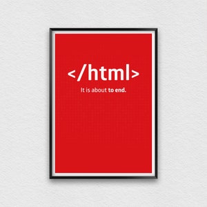 Web Developer Inspirational Quote Poster, Web Designer Poster to Hang in Office, Freelance Coder Gift Ideas, Geek Prints