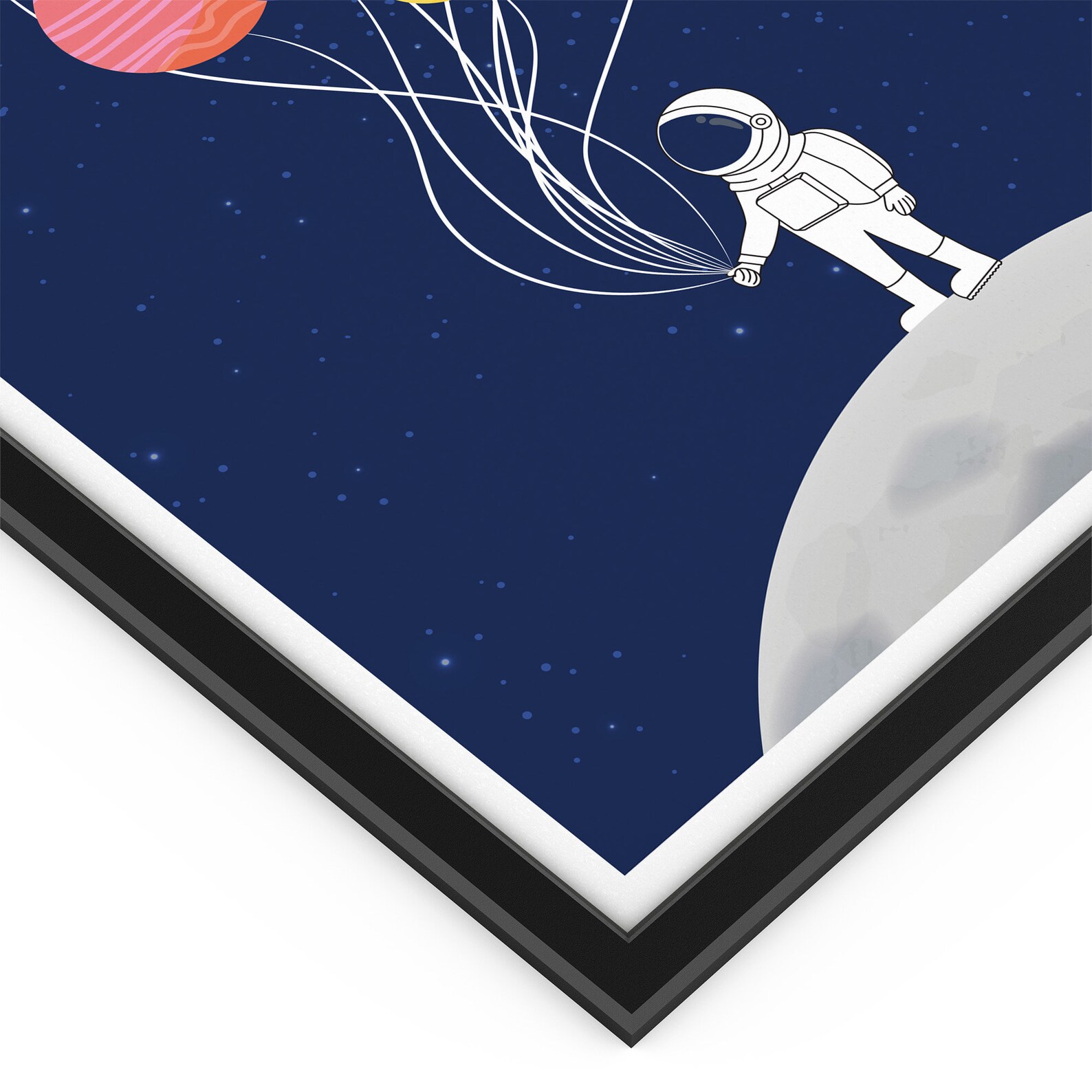 Solar System Poster With Astronaut Boy Space Themed Nursery - Etsy