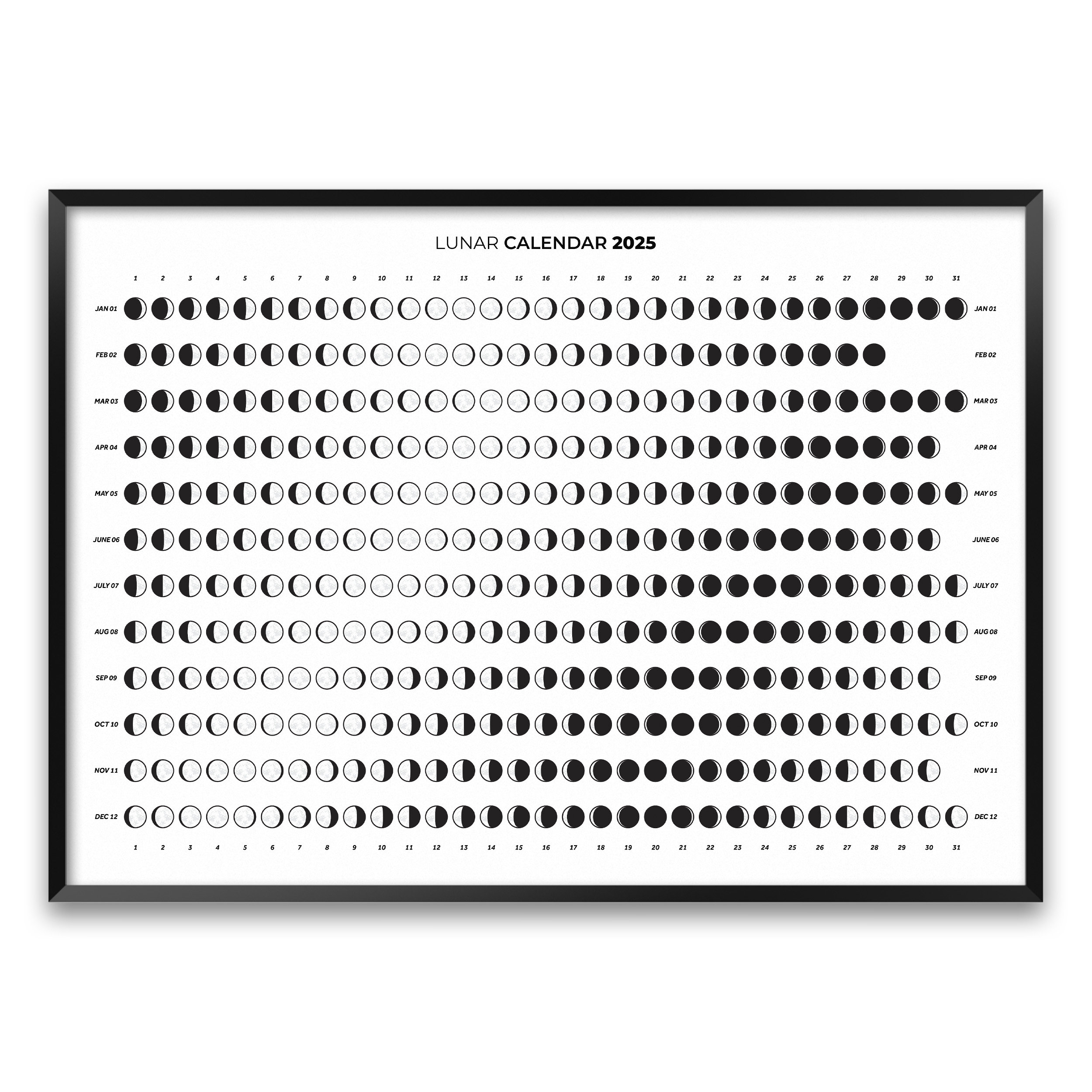 坂本龍一 坂本図書 moon calendar 2025 坂本龍一 坂本図書 moon calendar 2025