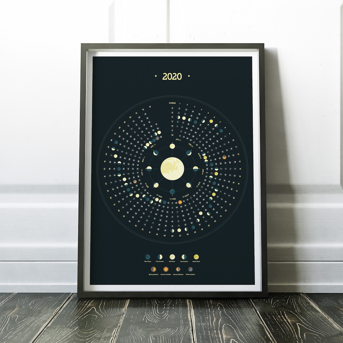 2020 Calendar Astronomic Events Calendar Astronomy Calendar Etsy
