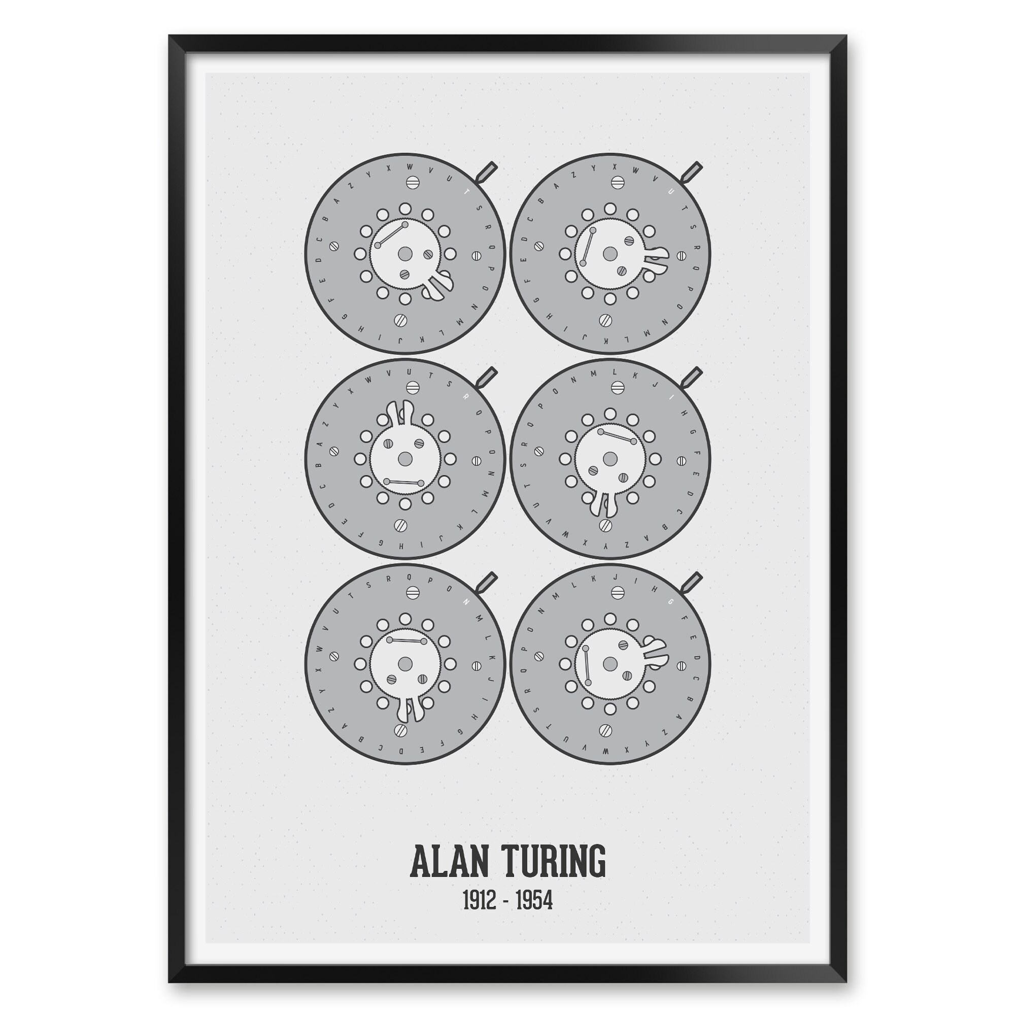 Alan Turing, British mathematician Wall Art, Canvas Prints, Framed Prints,  Wall Peels