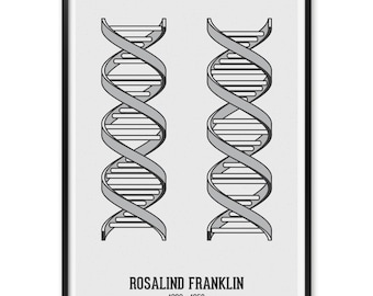 Rosalind Franklin DNA-strukturtryck, gåva för lärare i naturvetenskap