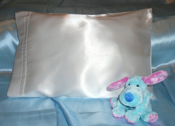 Satin Baby Toddler Pillow With Pillowcase Etsy
