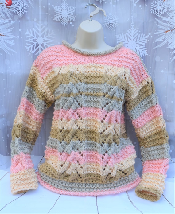 hand knitted ladies jumpers
