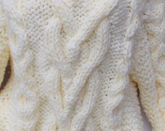 【BAON】[unisex] Maring heart cable round over knit Womens Top-CABLE & GAUGE-black/white heart pattern stretch
