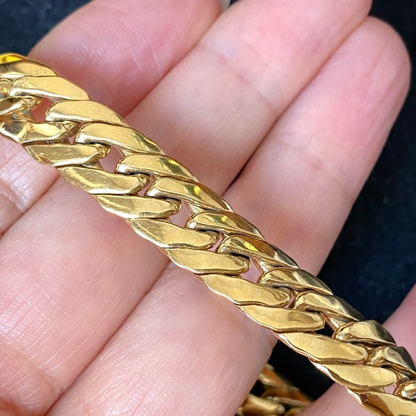 Authentic Vintage Christian Dior Gold Tone Bracelet Signed