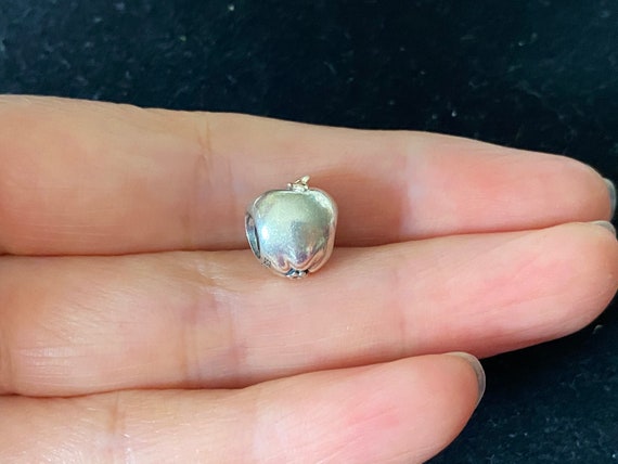 Authentic Pandora Apple Gold Stem Charm