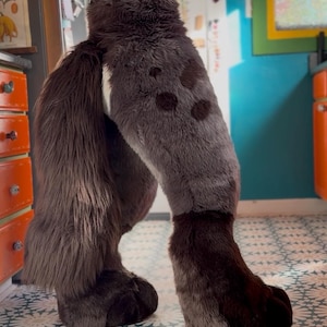 Patrón digital ajustable para piernas y patas de fursuit [descarga digital] (capa de espuma o pantalones de piel)