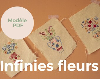 Infinite flowers (PDF), embroidery patterns flower bouquets