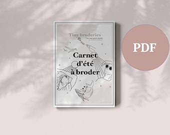 Carnet d'été à broder - Tiny broderies - motifs de broderie estivaux