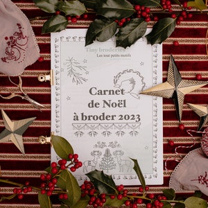 Weihnachtsnotizbuch zum Sticken 2023