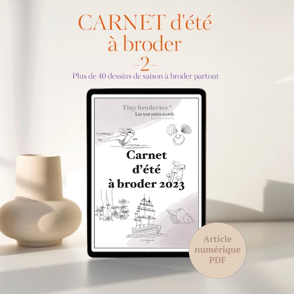 Carnet d'été 2023 à broder (PDF)