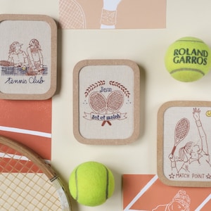 Tiny embroideries - &quot;Game, set and match&quot; tennis embroidery designs