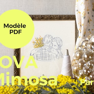 LOVA Mimosa Part.1 embroidery pattern - #MarionRomainPatterns