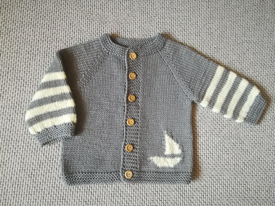 Baby Boy Sweater.cotton Cardigan.newborn Cardigan.knitted Baby Etsy