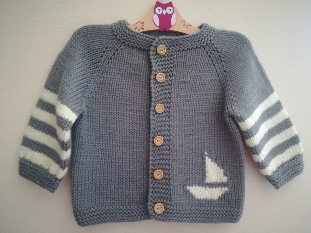 Baby Boy Sweater.cotton Cardigan.newborn Cardigan.knitted Baby - Etsy