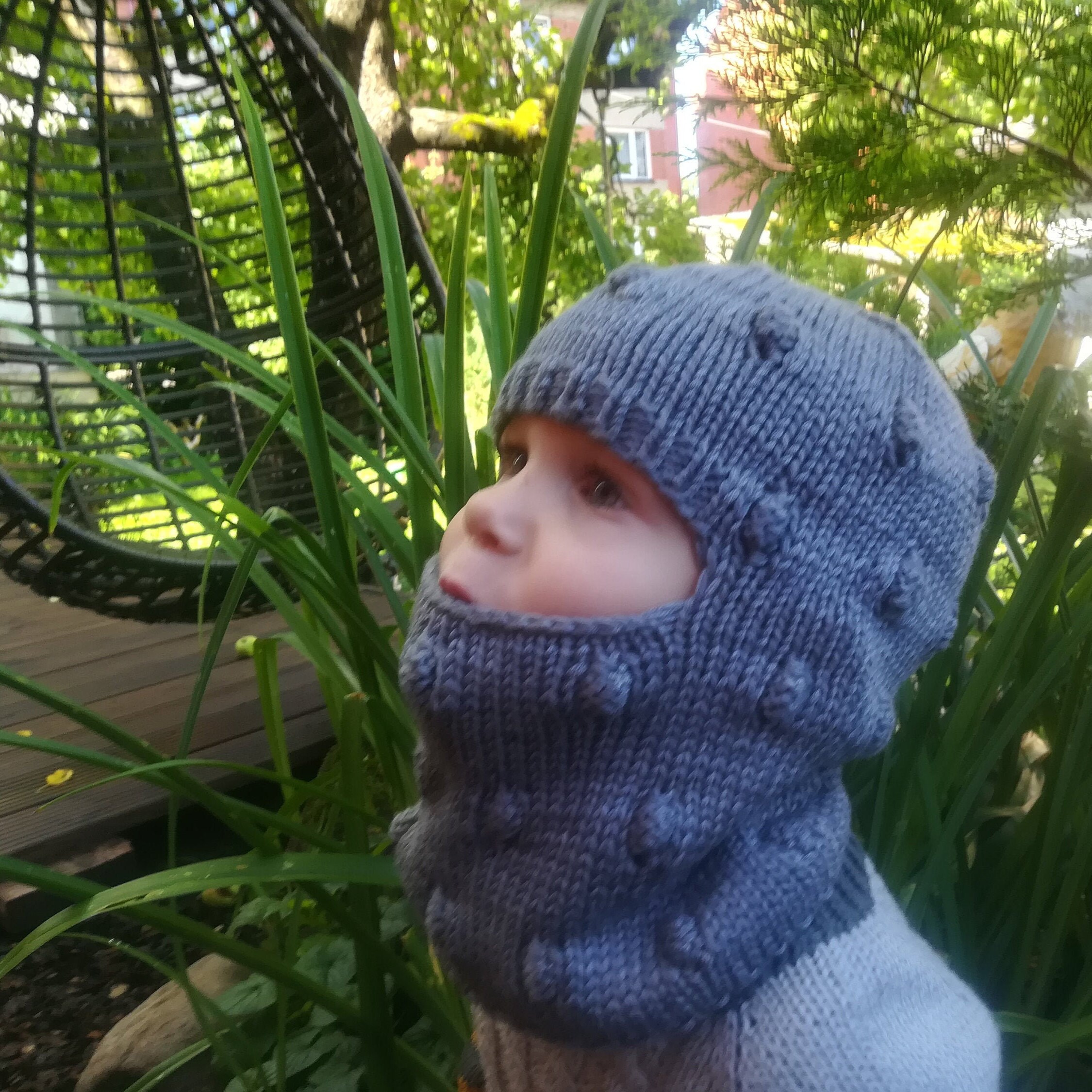 Passamontagna In Lana Merino: Berretto Da Elfo In Maglia Con - Foto 7