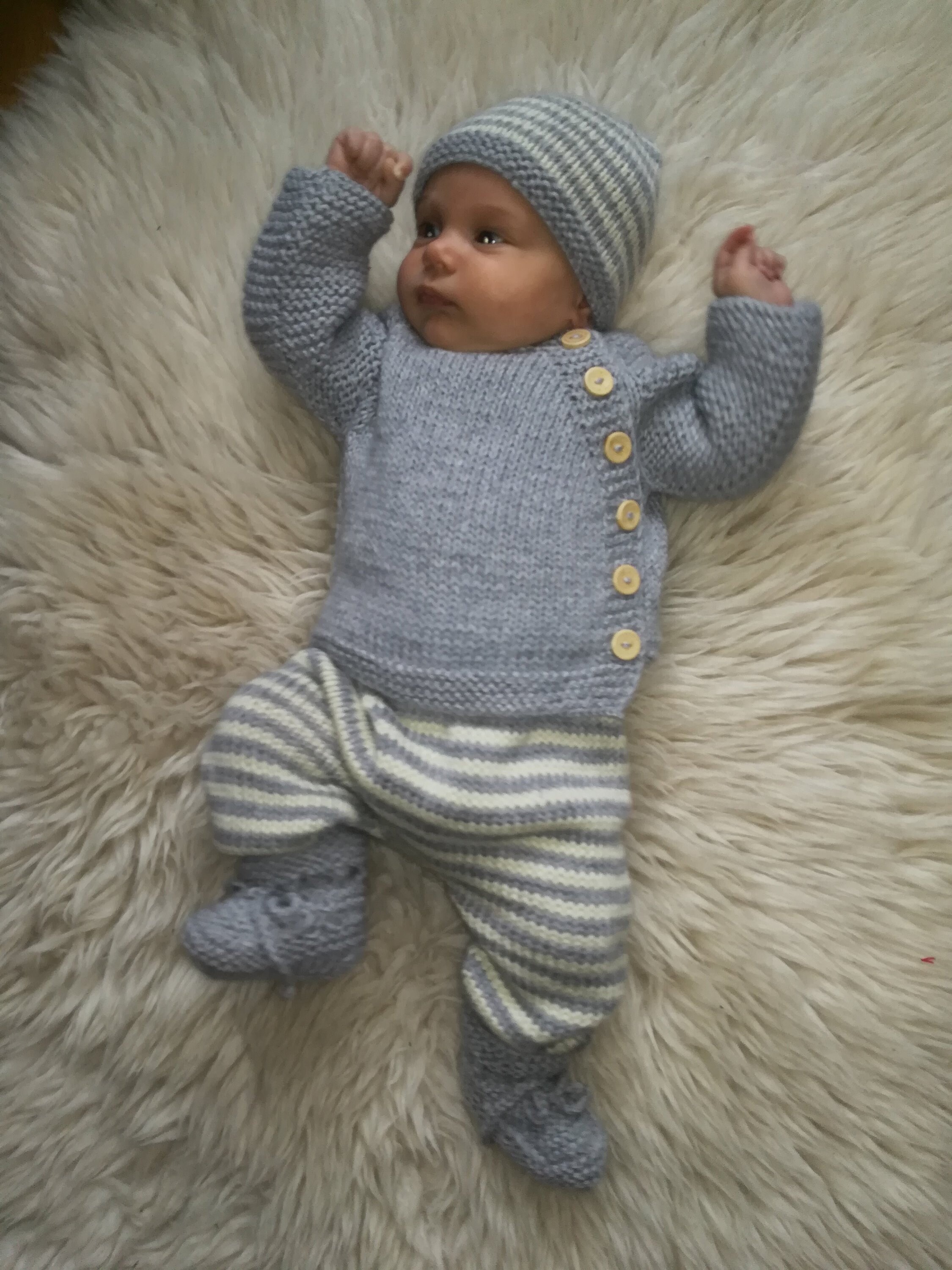 Baby newborn knitted set Clothing Unisex Kids Clothing Clothing Sets baby socks baby knit outfit baby shower gift merino wool romper newborn gift cardigan with buttons 