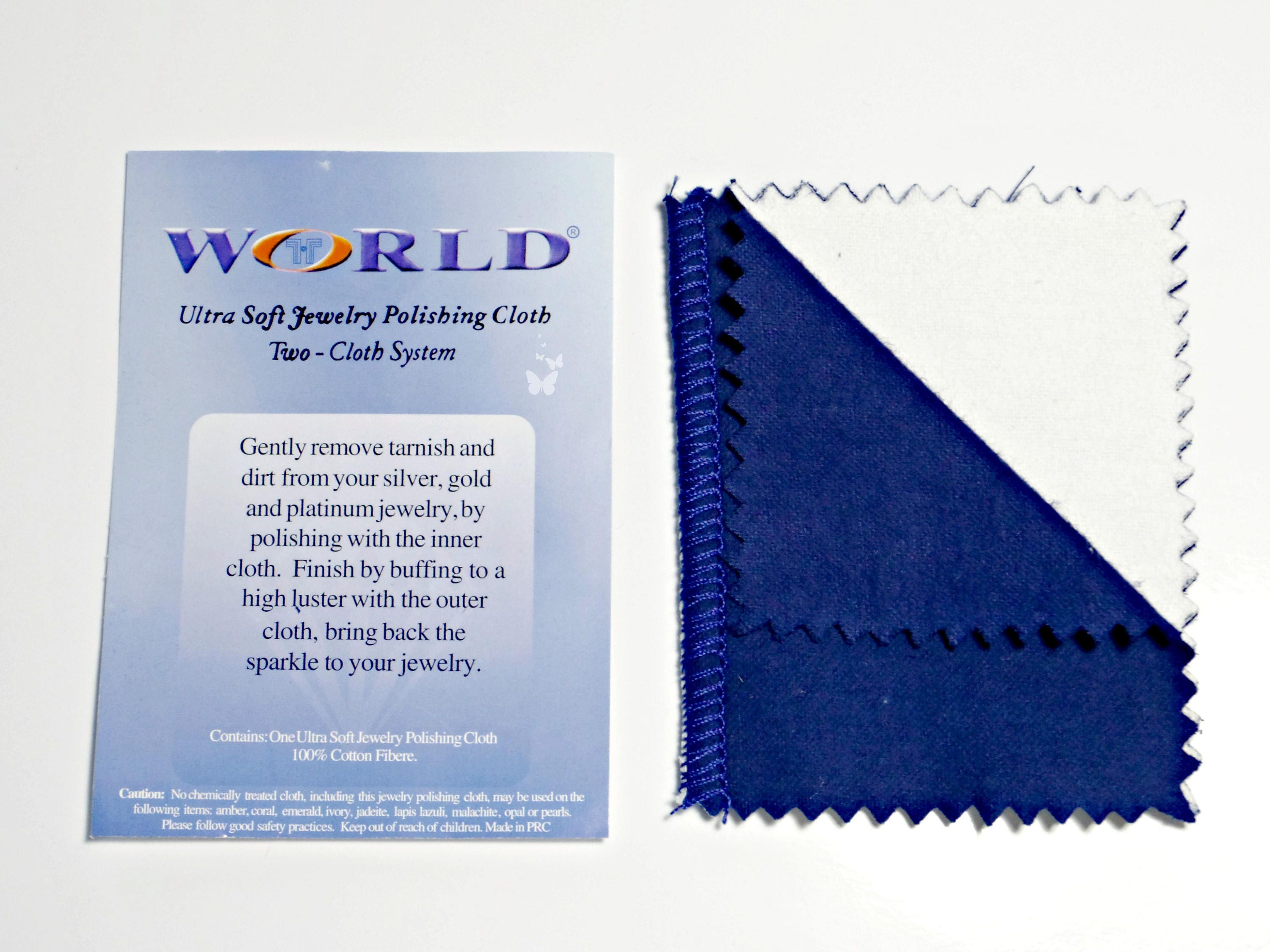 2Pcs Jewelry Polishing Cloth World Brand Cleaning and Etsy