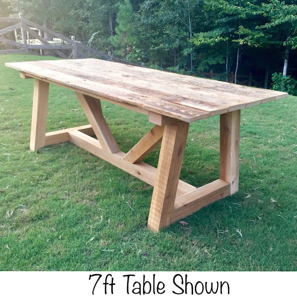 Farmhouse Dining Table Etsy