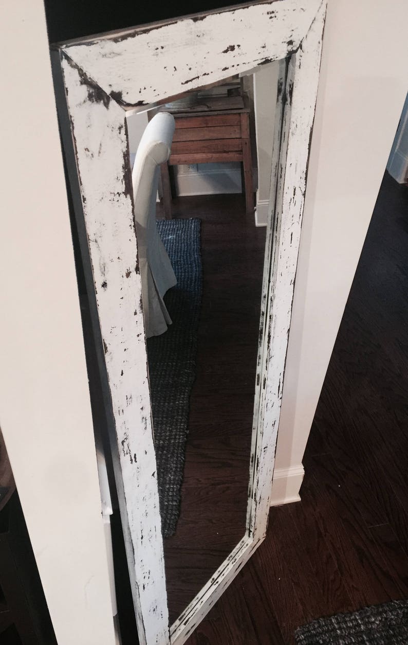 Farmhouse Mirror Full Length Mirror Custom Rustic Designs Etsy