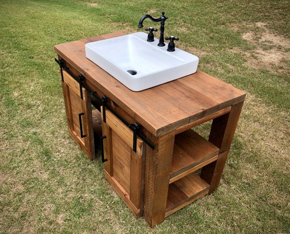 Bathroom Vanity With Kohler Sink Kb Faucet And Drain Popup Etsy