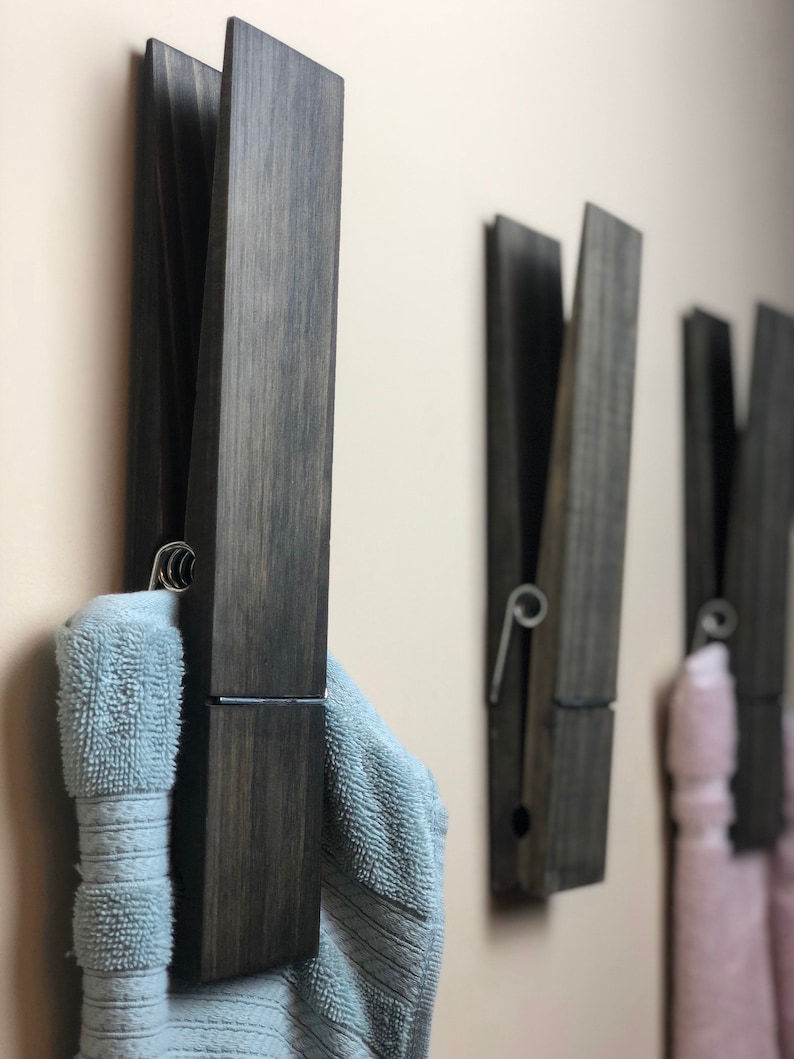 Giant Clothespin Towel HolderLarge 12 & 9 Etsy