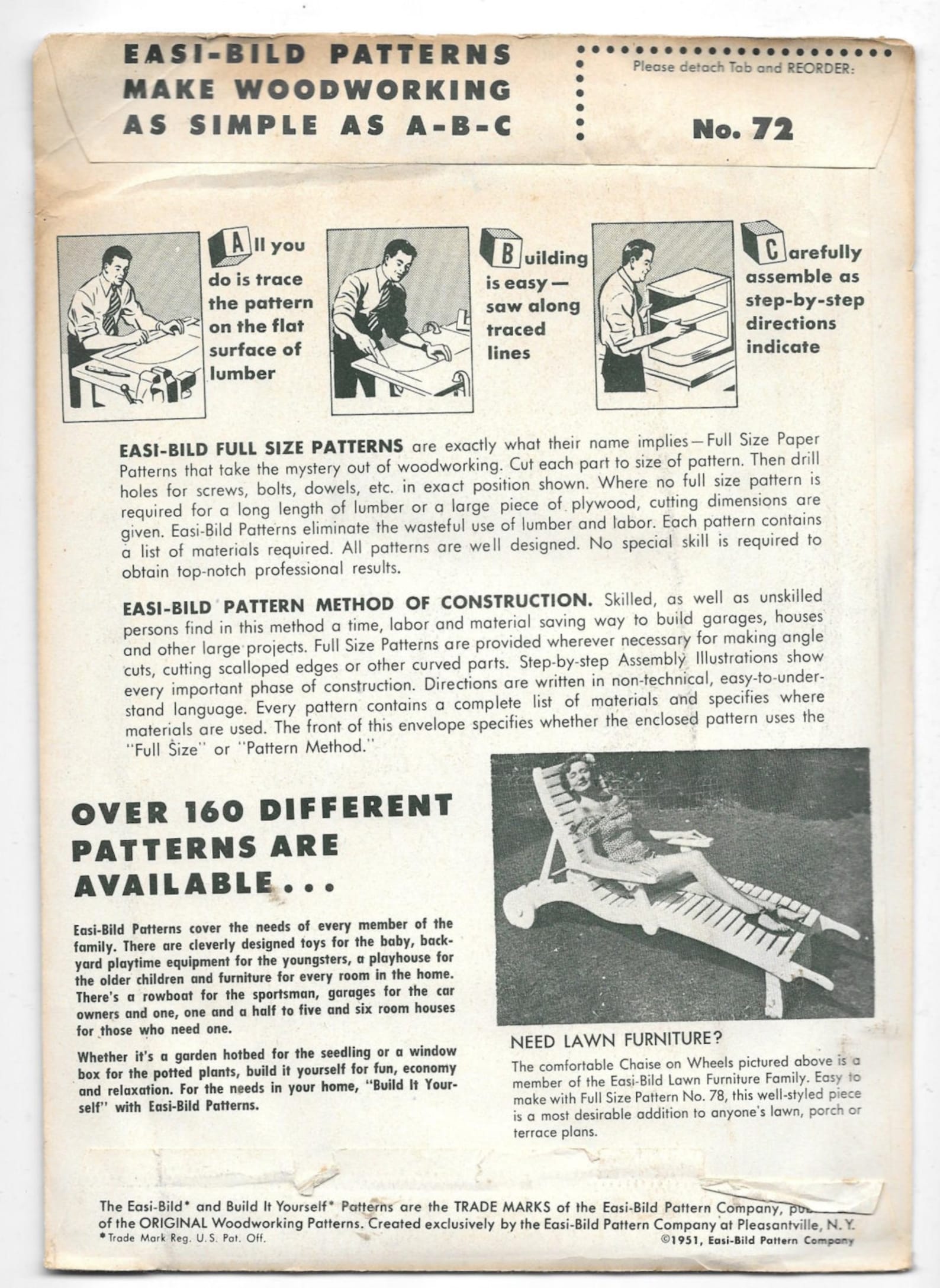 Patron Easi-Bild N°93 Pour Fabriquer Soi-même Un Tableau D'affichage Ou Tableau Noir