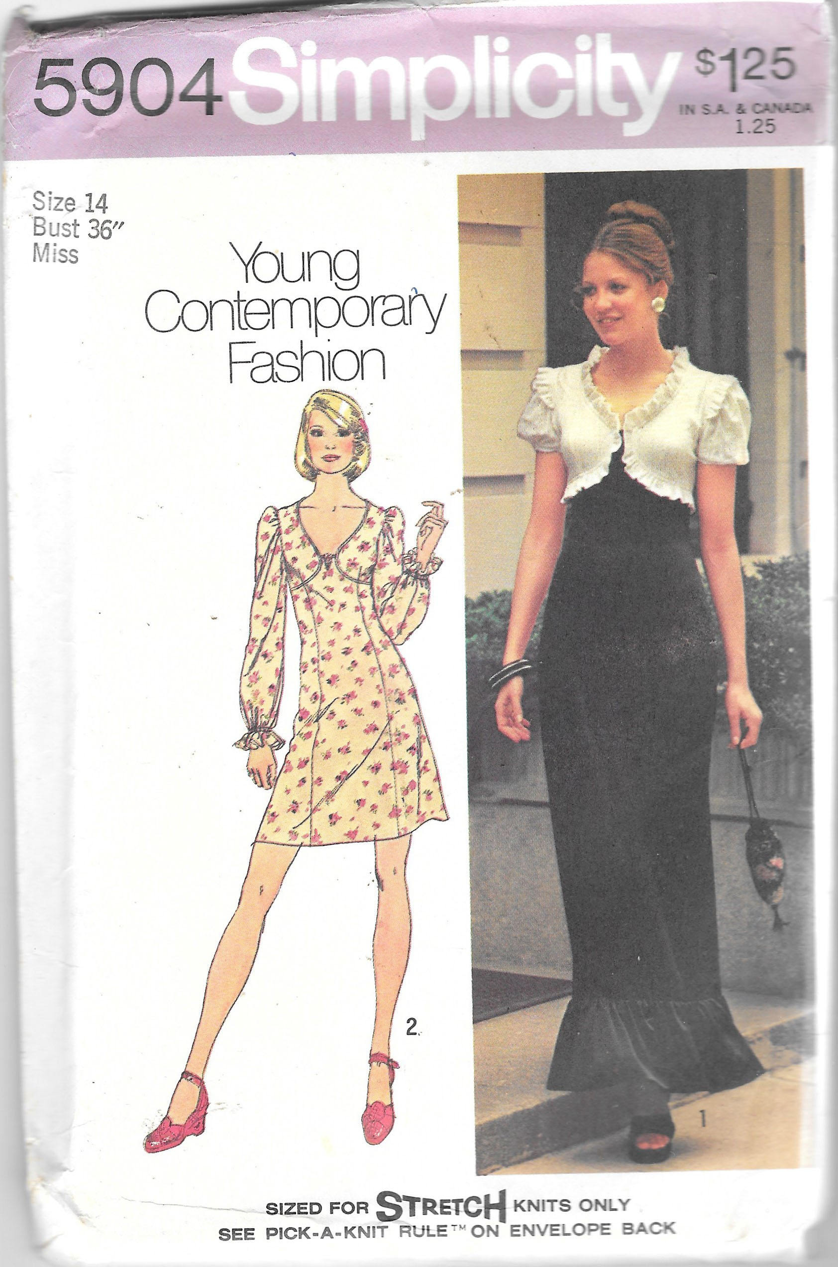Vintage 1970s Mini Maxi Princess Seamed Dress and Bolero Size 14 Bust ...