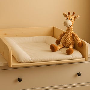 Accessorio per fasciatoio in legno massello per cassettiera – accessorio per fasciatoio realizzato a mano da un falegname, resistente, naturale, stabile e di alta qualità.