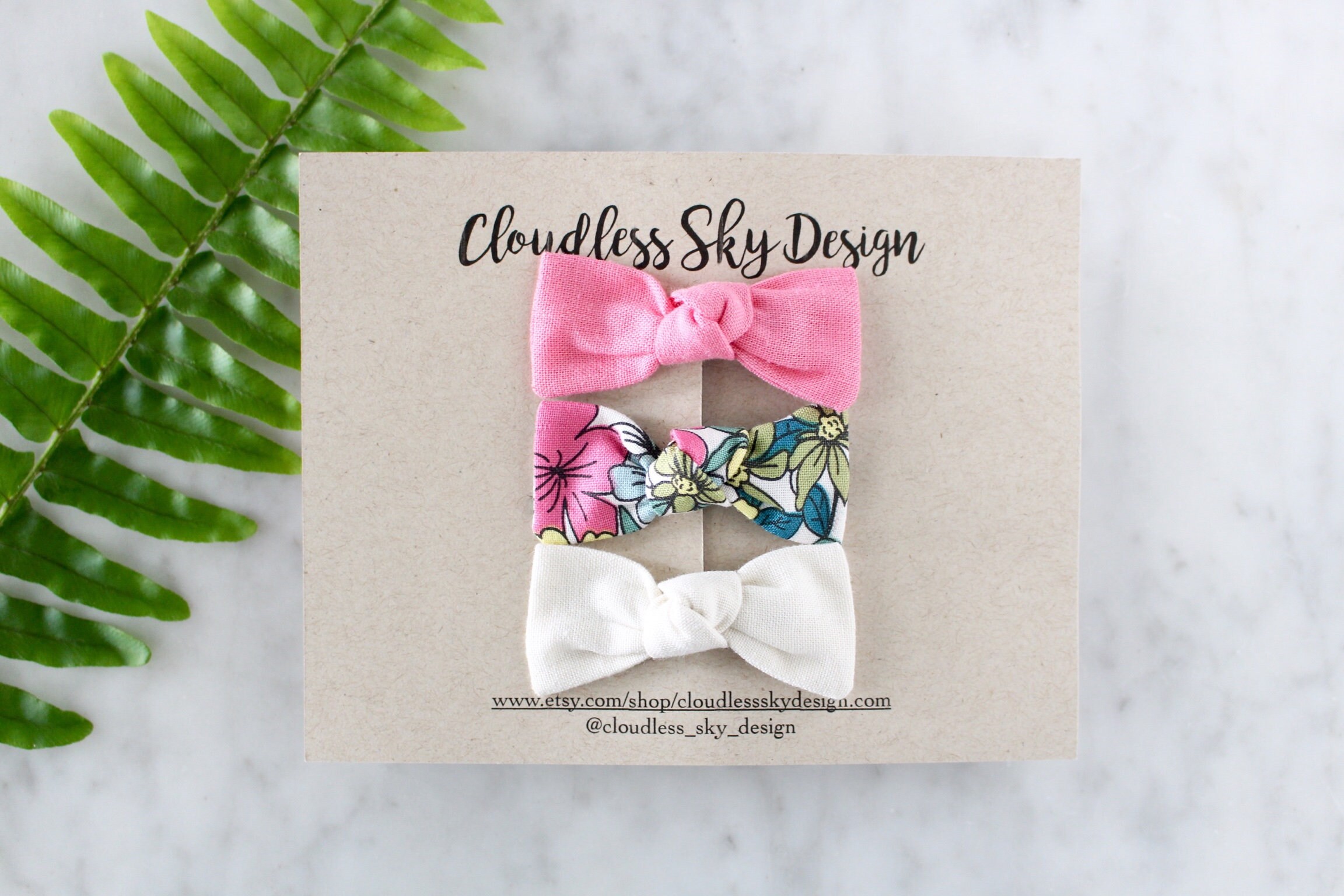 tiny baby hair bows