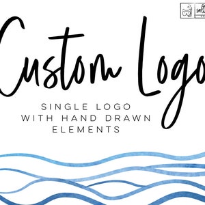 Design de logotipo personalizado - Logotipo desenhado à mão - Pacote de marca personalizada - Design de logotipo de marca - Design de logotipo profissional - Serviço de design de logotipo