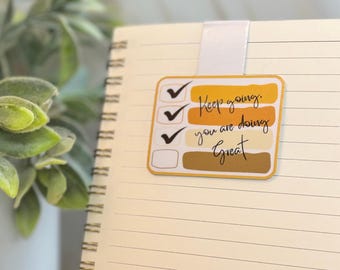 Encouraging Magnetic Bookmark, Page Marker for Books, Journals and Notebooks