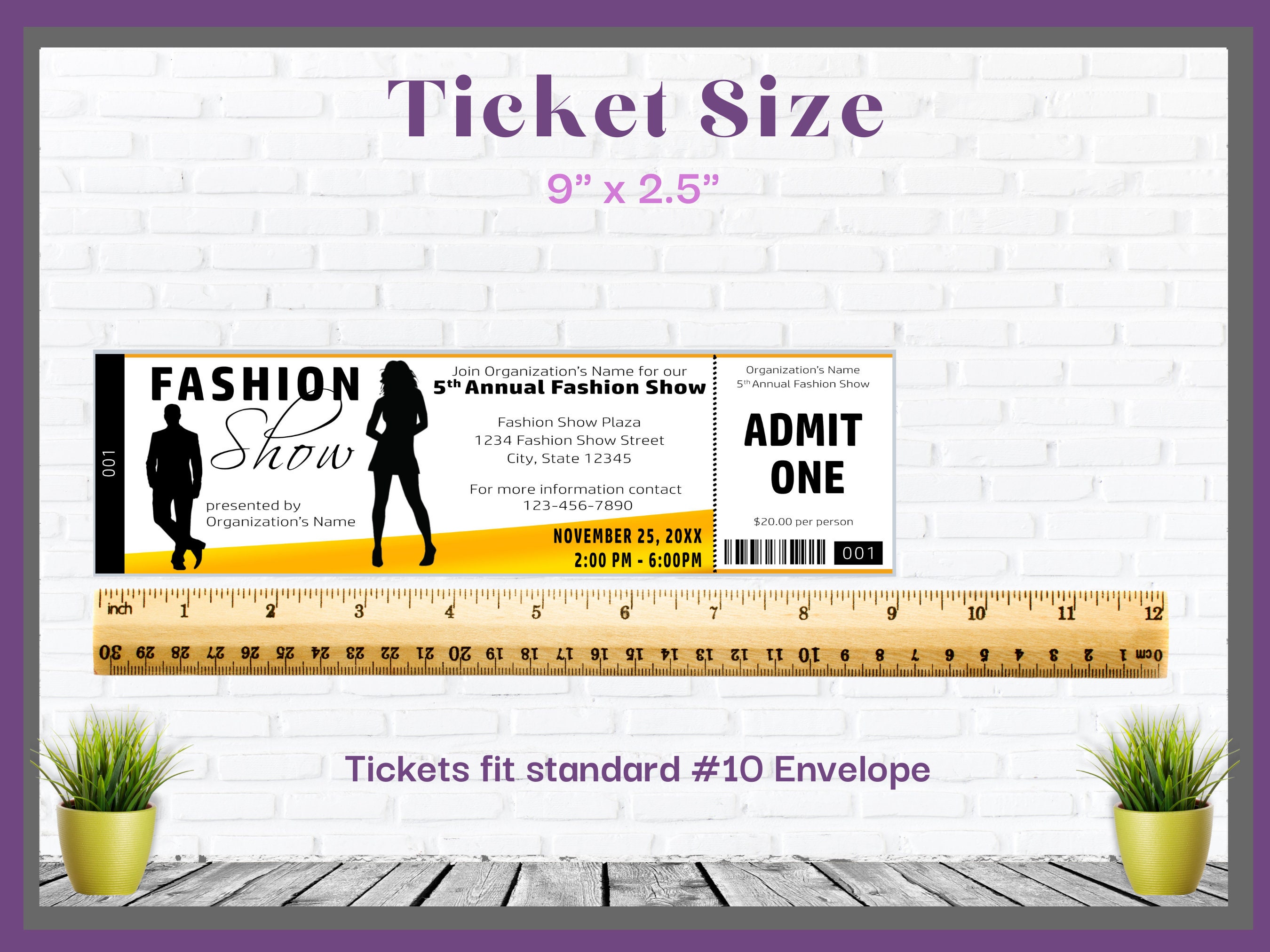Fashion Show Ticket Clip Art