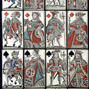 Le tarot de mariage bavarois de 1765/les cartes à jouer renaissent !