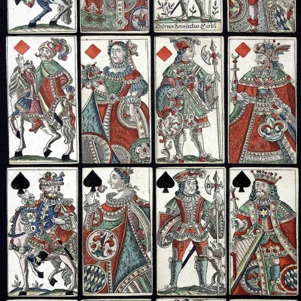 1765 Bayerische Hochzeit Tarot/Spielkarten Reborn!