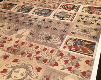 Uncut/ Signed Sheet-Royal Mischief Transformation Playing Cards