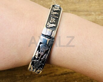 Amazing égyptien Argent Sterling Encadrée Personnalisé personnalisé Cartridge