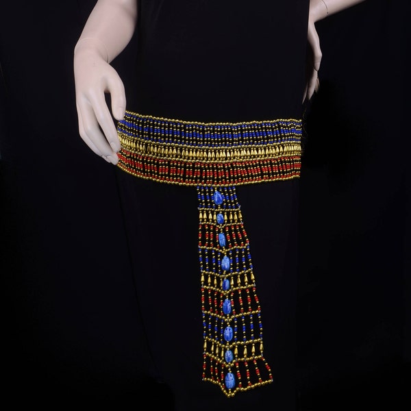 Beautiful Egyptian Scarab beaded Cleopatra Belt