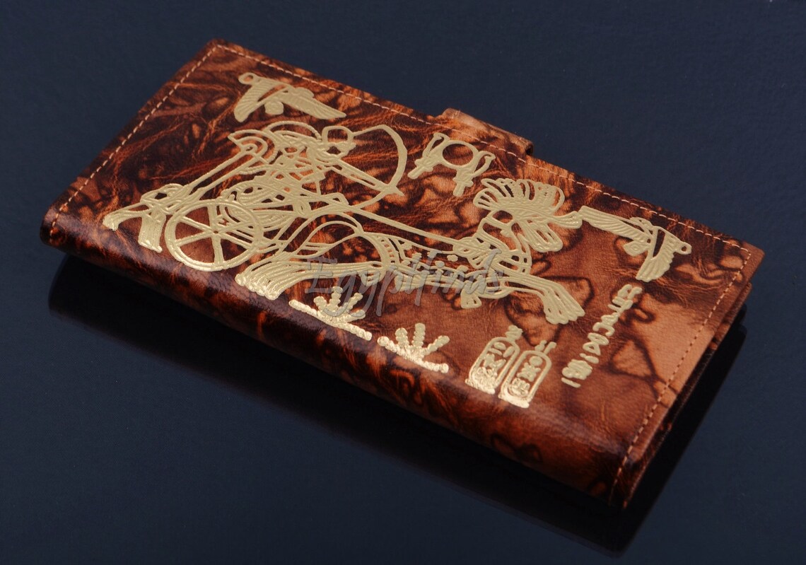 Egyptian Hand Made Genuine Leather Golden Ramses II Etsy