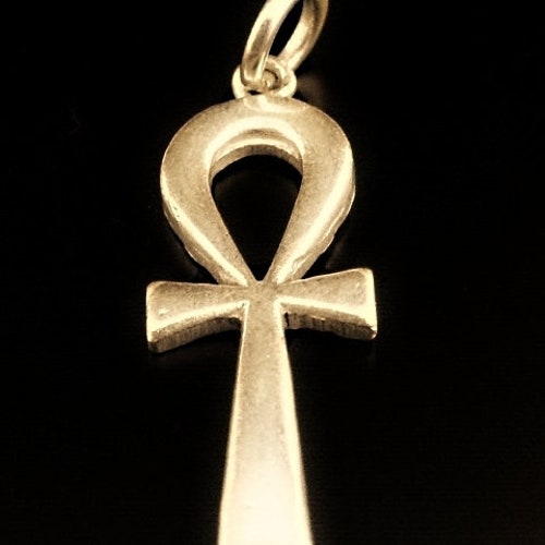 Egyptian Solid Silver Hallmarked Life Key Ankh With Scarab - Etsy