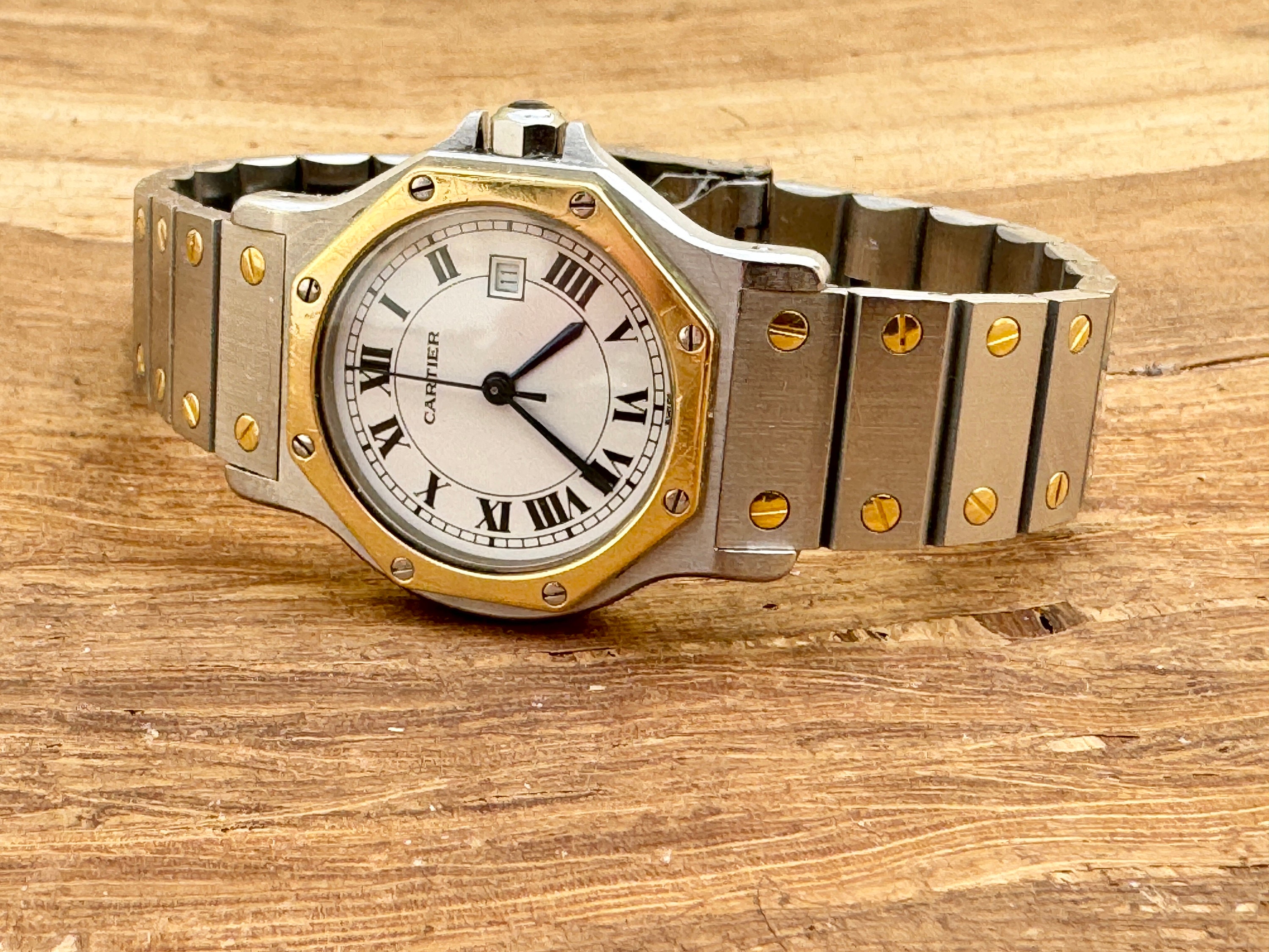 Cartier santos octagon automatic sales