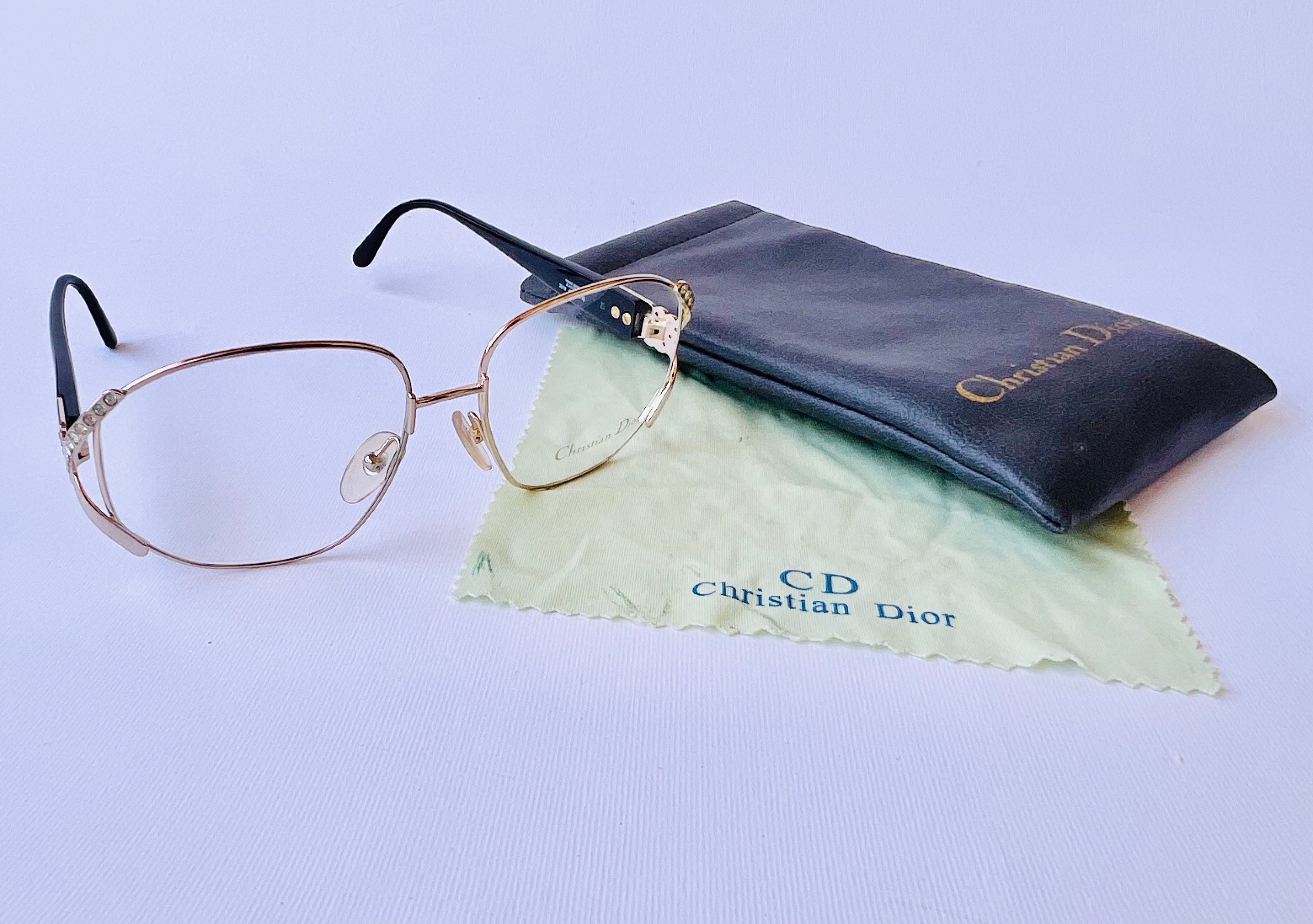 Vintage80s CHRISTIAN DIOR 2619 Oversized Gold Tone Made in