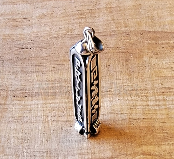 Egypt 3 Sided Cartouche Personalized Sterling Silver Charm PUT