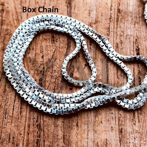 Sterling silver Chain .925 Necklace Jewelry Supplies image 6