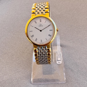 Omega De Ville White Roman Dial Date Watch 90's